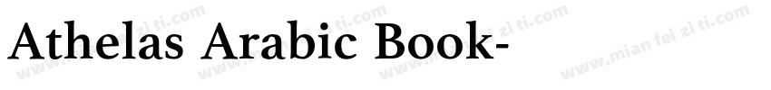 Athelas Arabic Book字体转换